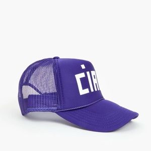 Clare V Purple Trucker Hat